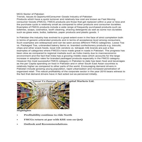 Marketing Research - FMCG | PPTX