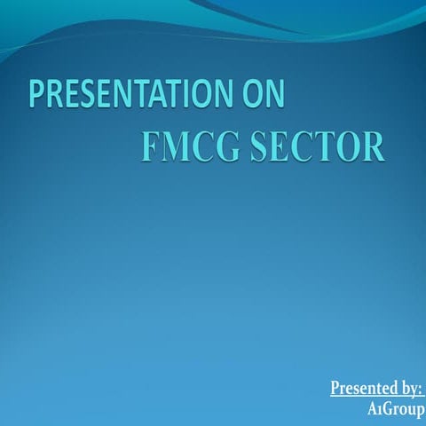 FMCG sector presentation