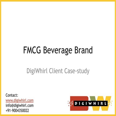 Fmcg beverage brand case study