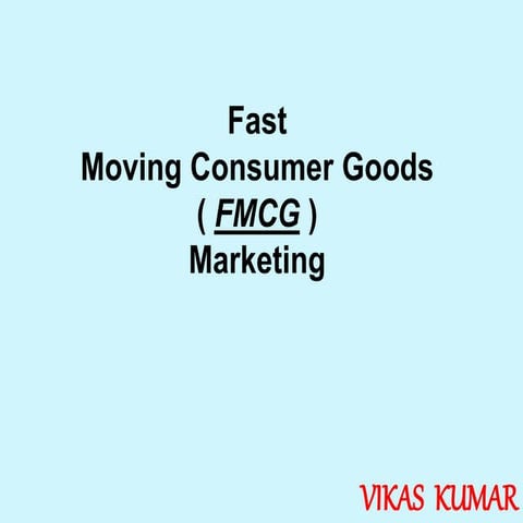 Fmcg ppt