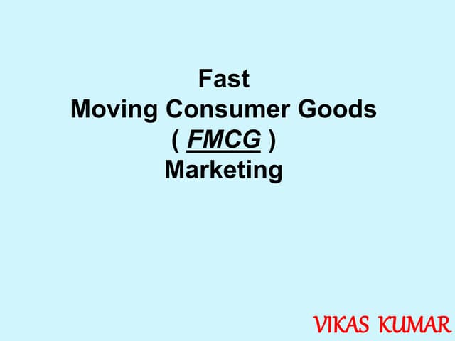 Fmcg ppt