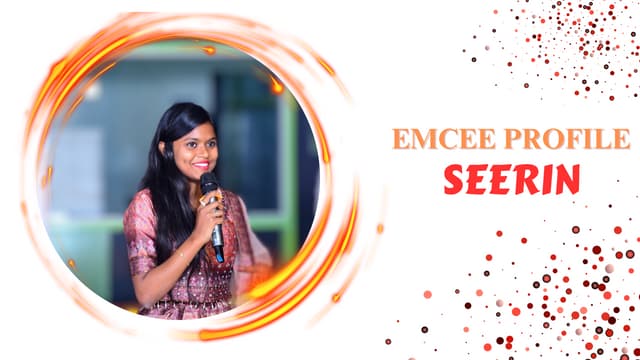 Female Emcee Afridha Seerin from Chennai for Birthday and Corporate Event