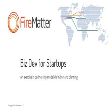 Biz Dev for Startups - Part 3, 4 and 5