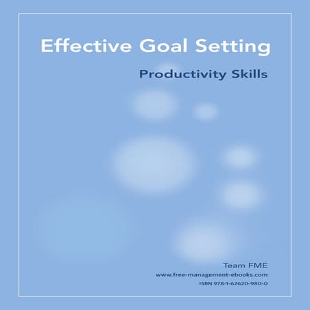 Effective Goal Setting for Managers