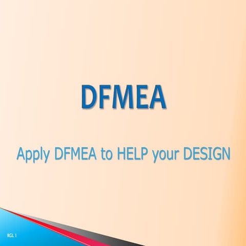 DFMEA: Reduce Design Errors, Time and Cost