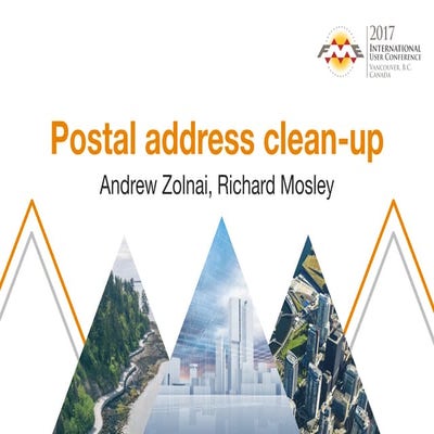 Postal Address Clean-Up - Two Unusual FME Workbench Applications