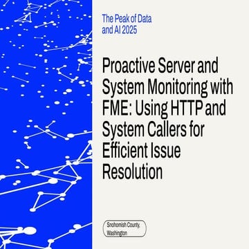 Proactive Server and System Monitoring with FME: Using HTTP and System ...