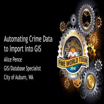Automating Crime Data to Import into GIS