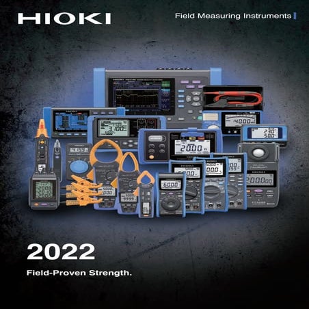 Hioki Field measuring instruments 2022 catalogue