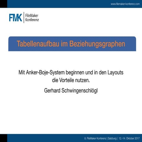 FMK2017 - Die Anker Boje Methode by Gerhard Schwingenschlögl