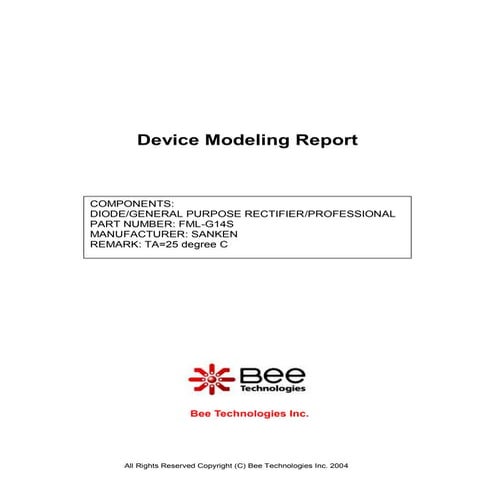 SPICE MODEL of FML-G14S (Professional Model) in SPICE PARK