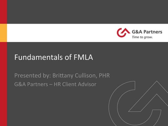 Family and Medical Leave Act (FMLA) | PPT