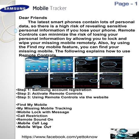 Samsung Mobile tracker From Yettoknow