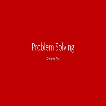FMP 3.5 Problem Solving