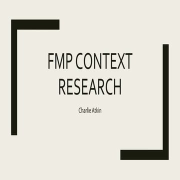 FMP Context Research