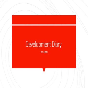 Fmp development diary 