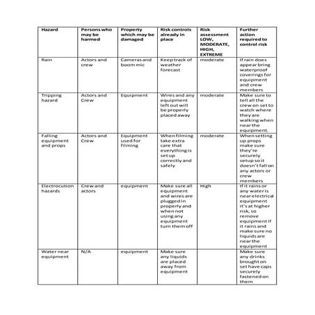Risk Assessment | DOCX