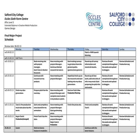 Schedule | DOCX