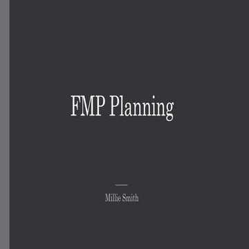 Fmp Planning