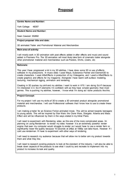 Fmp proposal