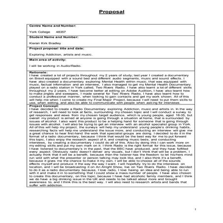 Final Major Project Proposal 2019