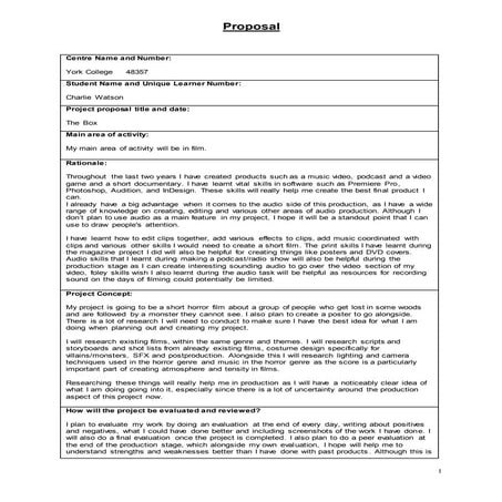 Fmp proposal 2020 (charlie watson)