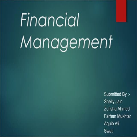 Financial management 