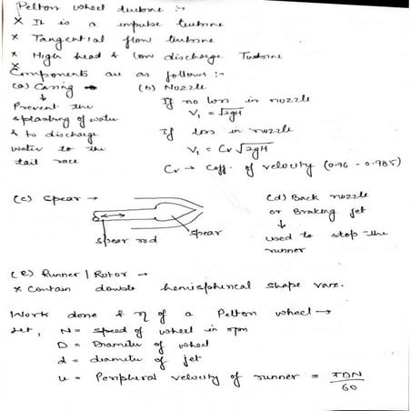 Analysis of Pelton wheel turbine