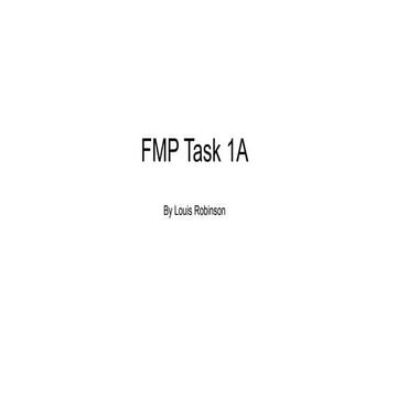 Fmp task 1a