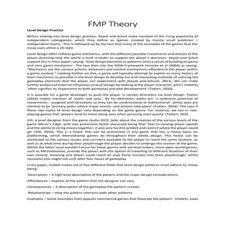 Fmp theory 