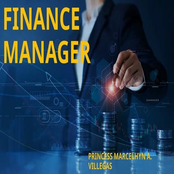 Financial manager report for finacial management