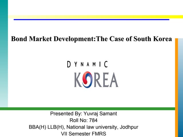 Bond Market in Korea | PPT