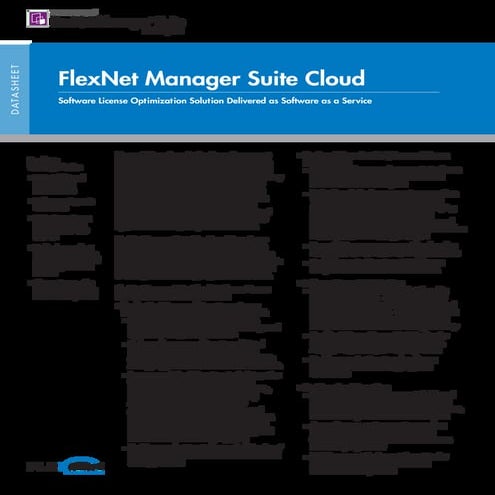 FlexNet Manager Suite Cloud