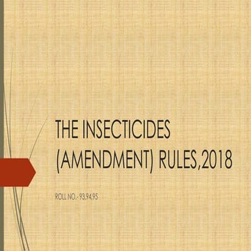 Insectiside rules 2018 FMT.pptx amendment | PPTX