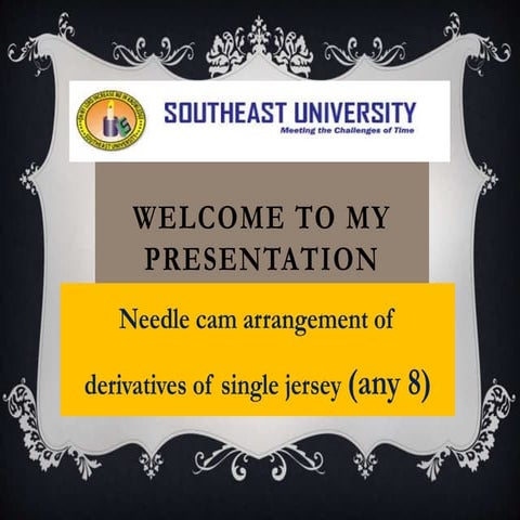 Needle cam arrangement of derivatives of single jersey (any 8)