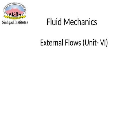 UnitIV_Fluid Mechanics_External Flow.pptx