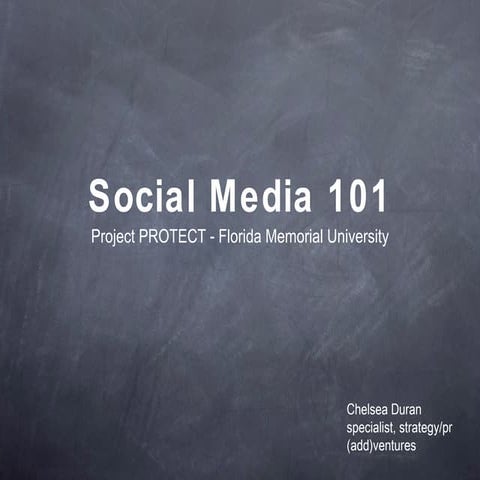FMU social media presentation 3/17