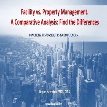 Facility vs. Property Management - A Comparative Analysis
