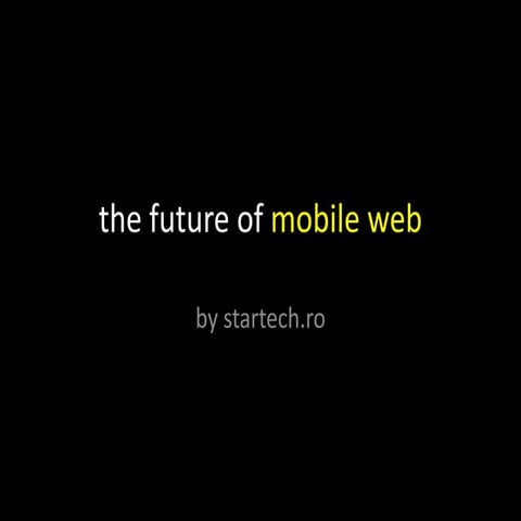 future of mobile web