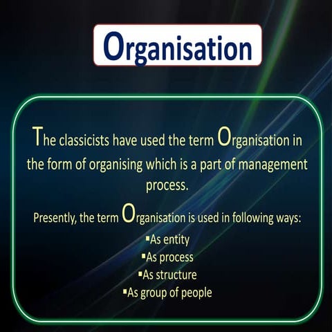 Organization Structure & Details