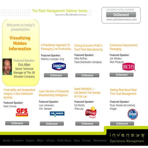 Visualizing Hidden Information at a Folger Coffee Plant