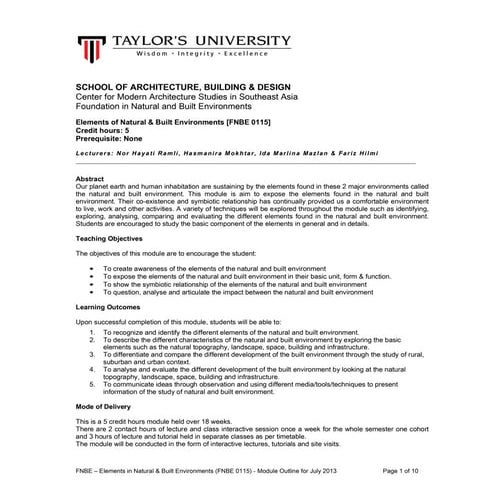 Fnbe0115 module outline final august 2013