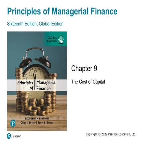 Fnce 2004- 2 Cost of Capital.pptx Managerial finance