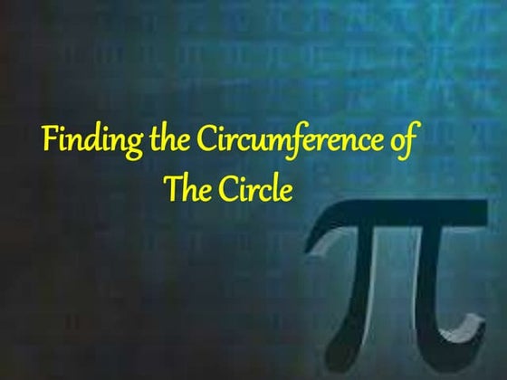 Circumference of a circle | PPT | Physics | Science
