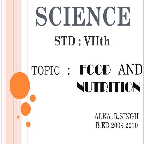 Food and nutrition(science)