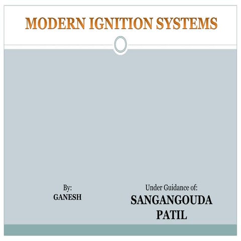 modern ignition system
