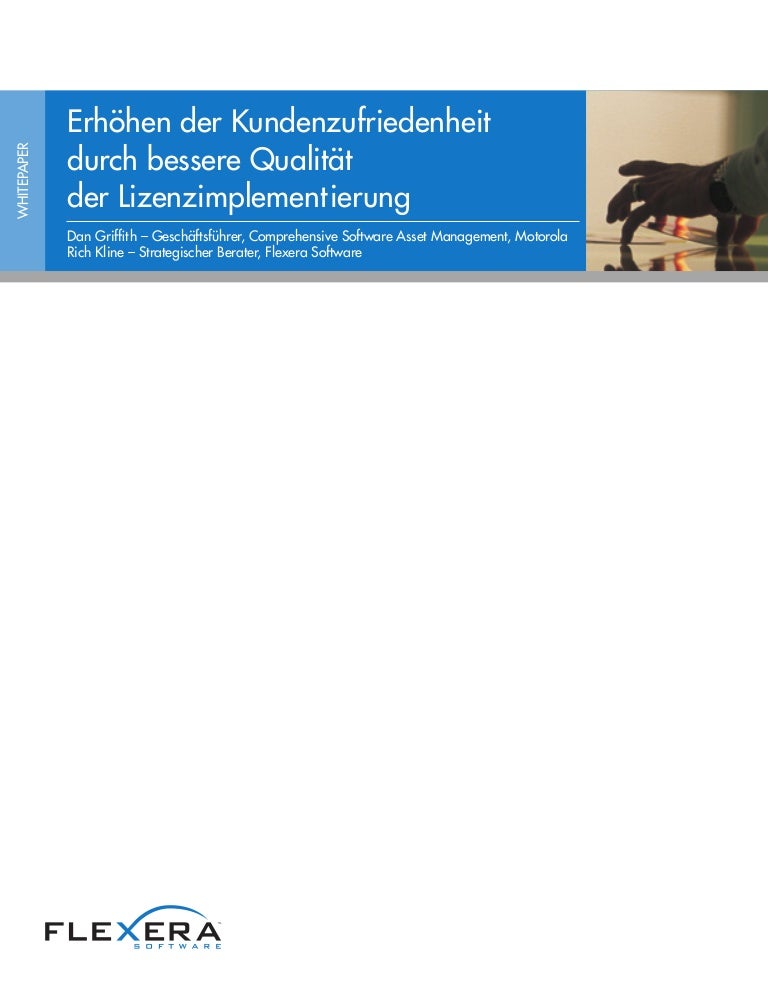 Erhohen Der Kundenzufriedenheit Durch Bessere Qualitat Der Lizenzimpl