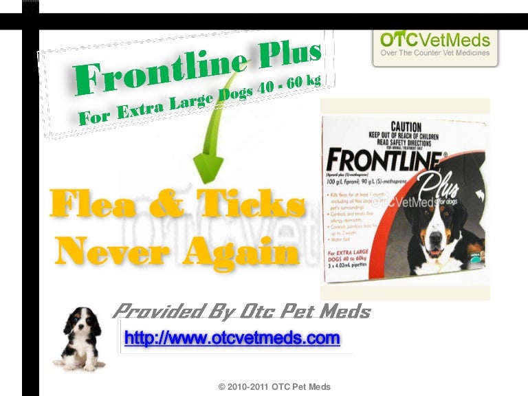 frontline plus for extra large dogs