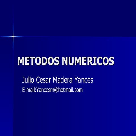 Metodo Numerico