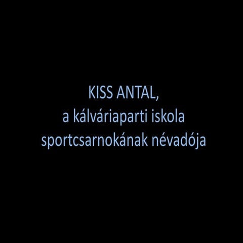 Kiss Antal olimpikon